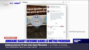 Paris Story: le street artiste Jordane Saget dessine dans le métro
