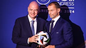 Gianni Infantino et Aleksander Ceferin en février 2024