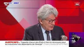 Thierry Breton sur l'Ukraine: "Pour entrer dans l'Otan, il ne faut pas être un pays en guerre"