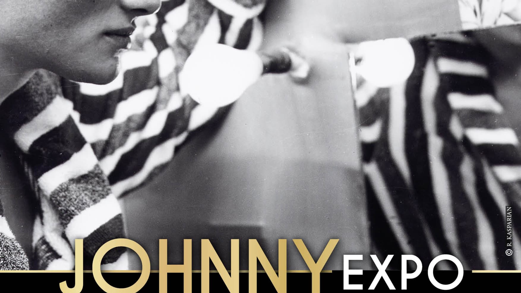 L'affiche de l'exposition consacrée à Johnny Hallyday à Marseille.
