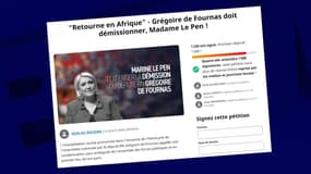 Le parti Renaissance a lancé le 3 novembre 2022 une pétition pour demander la démission du député RN Grégoire de Fournas