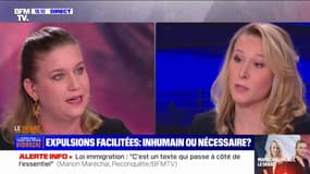 "Vous êtes l'image de la France rabougrie": échange tendu entre Mathilde Panot et Marion Maréchal