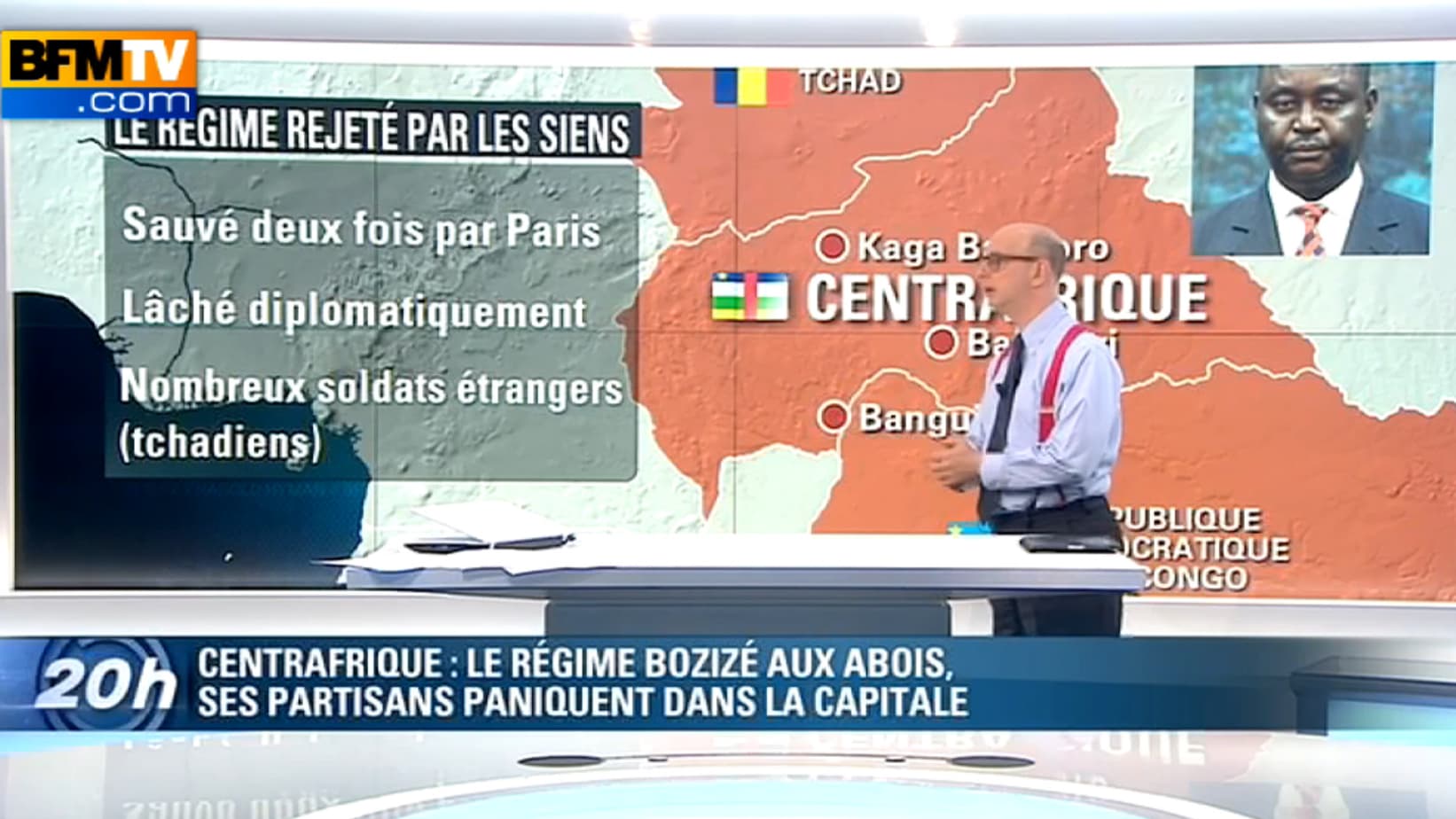 La France a déjà sauvé deux fois le président Bozizé. La France a déjà sauvé deux fois le président Bozizé.