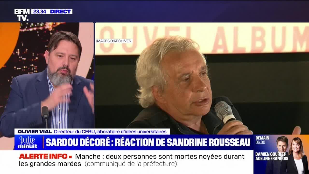 Michel Sardou décoré : réaction de Sandrine Rousseau - 09/04