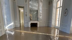 Le château de Blossac sous les eaux le 29 janvier 2025