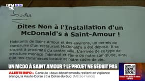 Dans ce village du Jura, habitants et commerçants sont vent debout contre l'implantation d'un restaurant McDonald's
