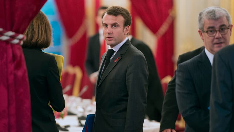 Emmanuel Macron à l'Elysée le 1er décembre 2014.