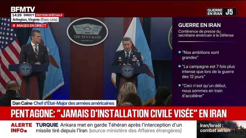 Guerre au Moyen-Orient: "L'Iran ne cherchait pas du tout à négocier et ne voulait pas d'accord sur le nucléaire", affirme Peter Hegseth, secrétaire à la Défense des États-Unis
