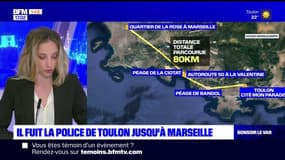 Marseille: un Varois interpellé après une course-poursuite de 80km