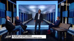 L’ancien rugbyman, Omar Hasan, chante pour le Vestiaire