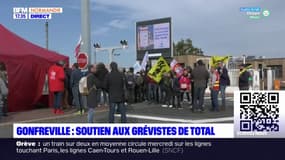 Grève à la raffinerie de Gonfreville: des syndicalistes franciliens venus en soutien 