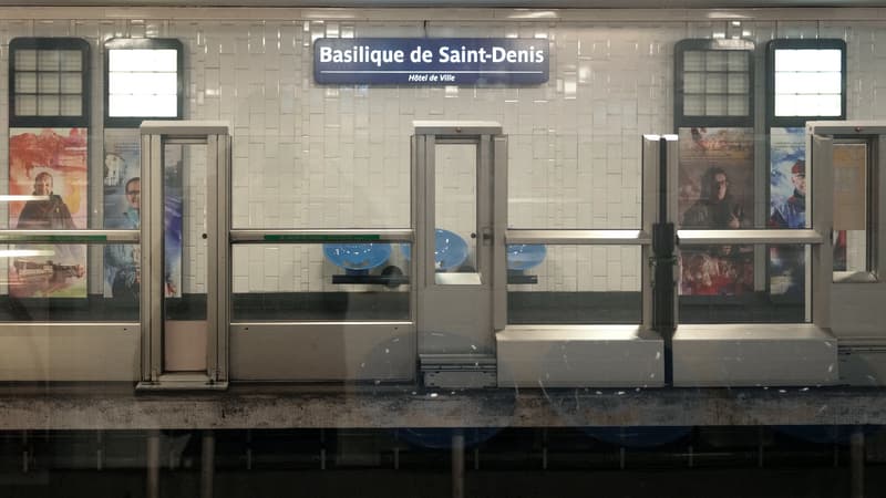 Quai de la ligne 13 à la station de métro Basilique de Saint-Denis