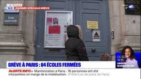 Grève à Paris: 84 écoles fermées