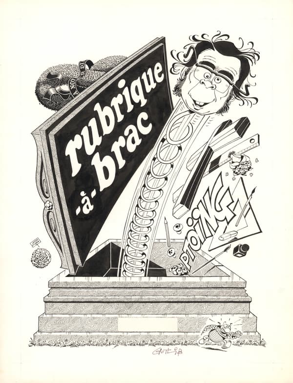 Original cover of volume 5 of “Rubrique-à-brac” by Gotlib