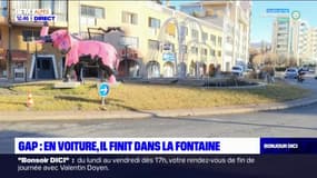 Gap: une voiture a foncé dans une fontaine située sur le boulevard Pompidou