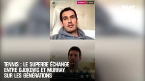 Tennis : Le superbe échange entre Djokovic et Murray sur les générations