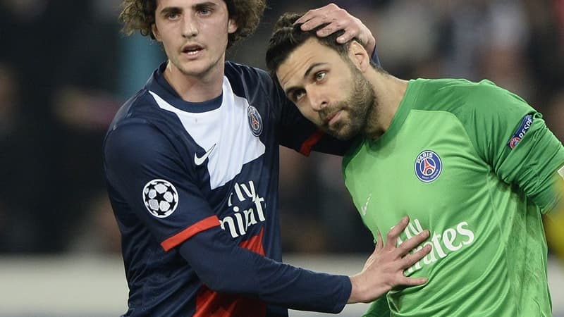 Adrien Rabiot et Salvatore Sirigu
