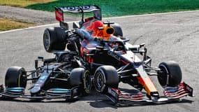 Le crash entre Verstappen et Hamilton à Monza