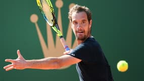 Richard Gasquet lors de la 500eme victoire de sa carrière sur le circuit ATP