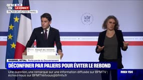 Gabriel Attal: "Relâcher nos efforts maintenant, c'est prendre le risque de les avoir faits pour rien"