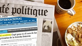 La une du site web d'El Pais avant qu'elle ne soit changée mardi matin...