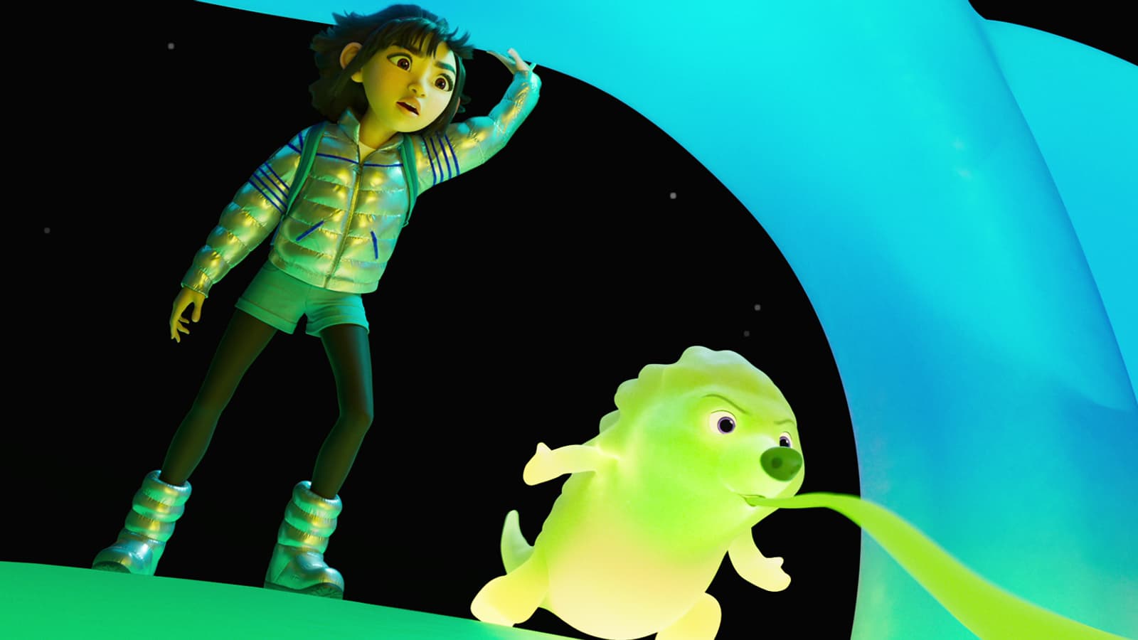Une scène de "Voyage vers la Lune", le nouveau film d'animation de Netflix