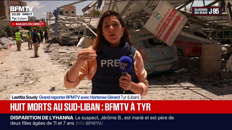 Guerre au Moyen-Orient: BFMTV sur le lieu d'un raid aérien israélien à Tyr