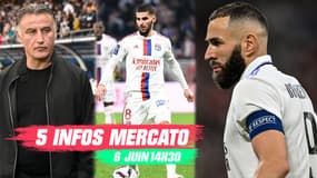 Benzema, Aouar, Galtier... les 5 infos mercato du 6 juin 2023 à 14h30
