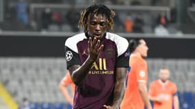 Moise Kean lors du match Basaksehir-PSG, le 28 octobre 2020