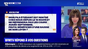 Mon fils étudiant est rentré chez nous et ne reprend les cours qu'en septembre, peut-il bénéficier d'une baisse de loyer? BFMTV répond à vos questions