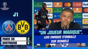 PSG 2-0 Dortmund : Luis Enrique s’emballe sur Dembélé, "un joueur avec de la magie"