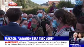 Catastrophe naturelle, mise en place du fond Barnier, accompagnement de 80% du coût de reconstruction des maisons: Emmanuel Macron annonce des mesures pour les habitants des villages sinistrés