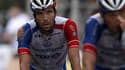 Thibaut Pinot à l'arrivée de la 1re étape du Tour de France, à Nice le 29 août 2020