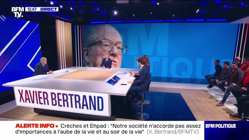 Xavier Bertrand sur l'hospitalisation de Jean-Marie Le Pen: 