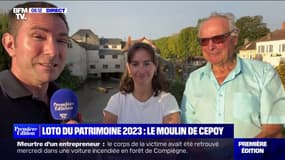 Loto du patrimoine: Cédric Faiche est au moulin de Cepoy, dans le Loiret, un site retenu pour l'édition 2023