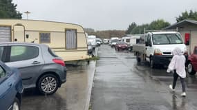 L'aire des gens du voyage de la ville de Lomme (Nord), début septembre 2024.