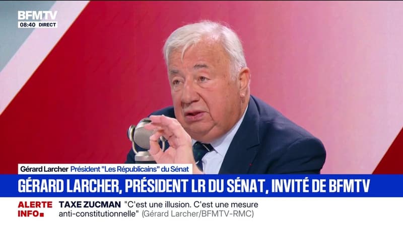 Gérard Larcher, président LR du Sénat: 