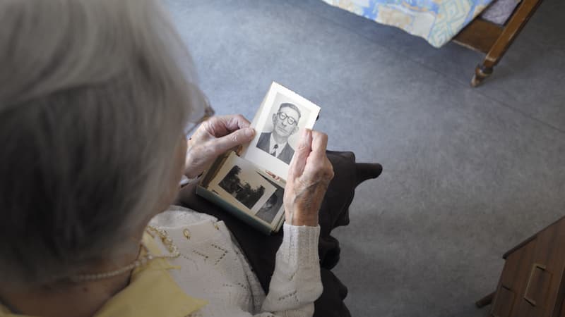Une patiente atteinte d'Alzheimer en 2011.