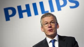 Frans van Houten, directeur général de Philips. Le numéro un européen de l'électronique grand public élargit son plan de restructuration avec un nouvel objectif de réduction des coûts de 1,1 milliard d'euros, ce qui affectera quelque 2.200 postes suppléme