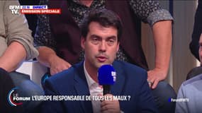 L'échange entre Séverin Sergent, agriculteur céréalier près de Chartres, et le spécialiste de la consommation Olivier Dauvers sur les promotions dans les grandes surfaces