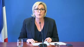 Marine Le Pen s'en est vivement pris aux banques françaises.