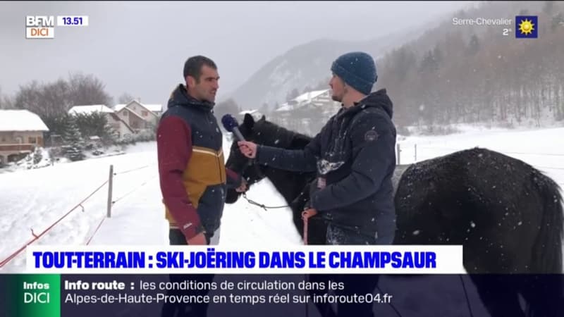 Le ski-joëring, découverte d'une discipline avec le moniteur d'équitation Anthony Samadet 