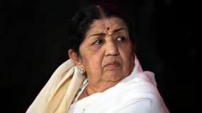 La chanteuse indienne Lata Mangeshkar en 2010.