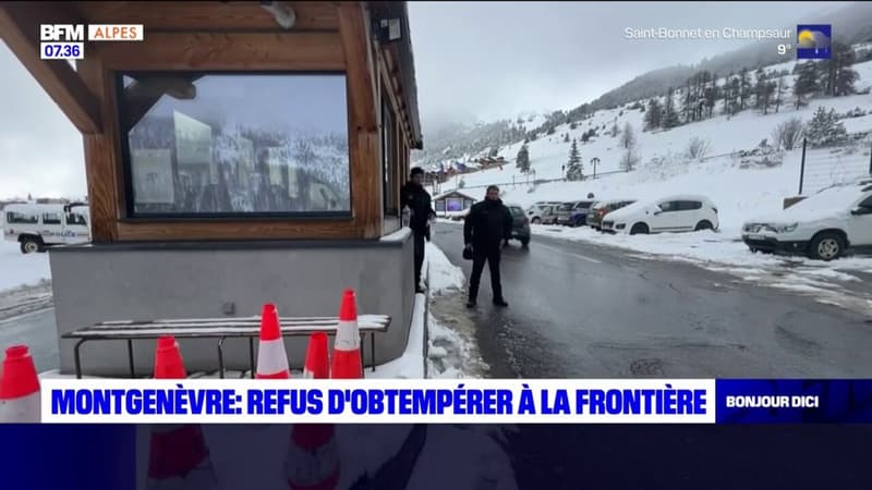 Montgenèvre: refus d'obtempérer à la frontière