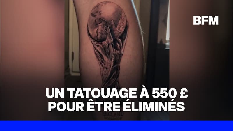Mondial 2026: avec l'élimination de l'Angleterre, ce supporter risque de regretter son tatouage