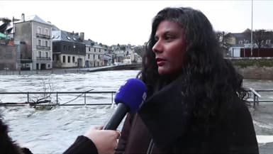 Marie, une habitante de Quimperlé, en Bretagne, dimanche 25 janvier. 