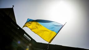 Un drapeau ukrainien.