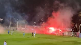 Les ultras caennais du MNK face à l'AG Caen le 10 octobre au 5e tour de la Coupe de France
