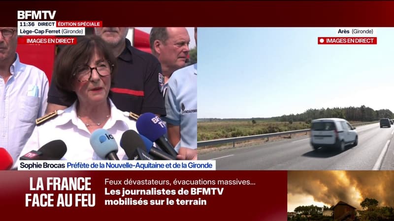 Incendie en Gironde: "53 maisons et un camping ont été détruits", annonce la préfète du département