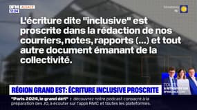 Région Grand Est: l'écriture inclusive proscrite